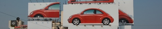 Post image for Volkswagen Beetle: breaking clutter by being part of the clutter