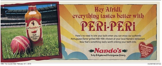 Nando's Shahid Afridi